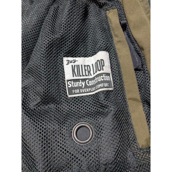 VTG KILLER LOOP OVERPLUS COMFORT Men Large Green Nylon Full Zip Snap Jacket - Picture 4 of 16